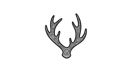 Deer antlers headgear wildlife accessory. © Slowme