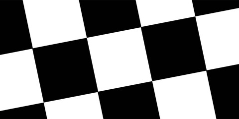 Obraz premium Checkered flag wave on white background design for sport race championship vector illustration.