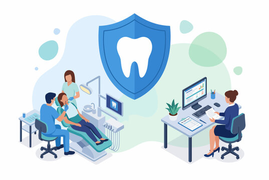 Dental Insurance Coverage and Medical Claim Processing Infographic