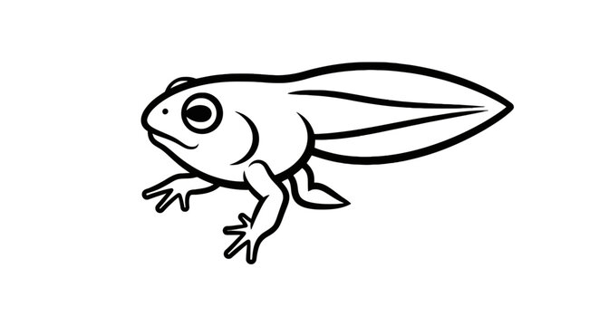 Detailed illustration of a little frog.