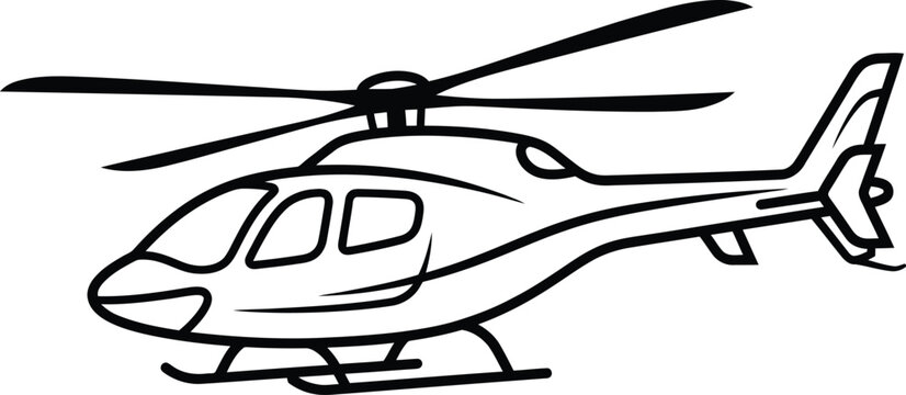 military helicopter vector illustration