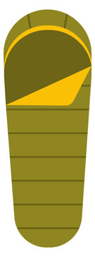 Sleeping bag color icon. Tourist outdoor equipment