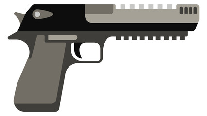 Obraz premium Pistol icon. Tactical weapon. Military hand gun