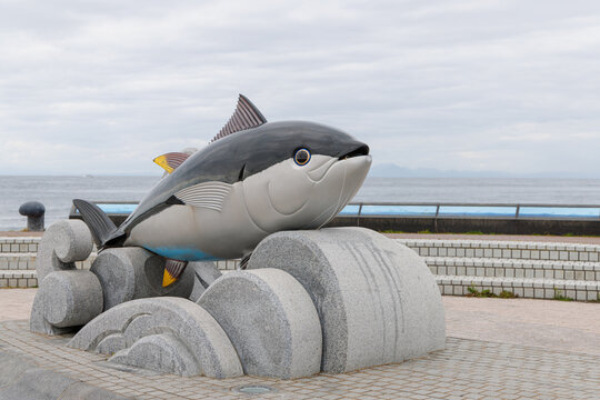 下北半島大間岬のマグロのオブジェ