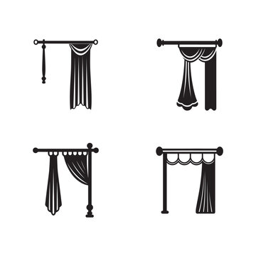 curtain rods with drapes and swags  home decor window treatment ideas