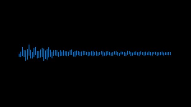 4k abstract music sound wave or audio wave from isolated on white background .Line digital minimalist voice and symbol technology. Line digital minimalist voice and soundtrack
