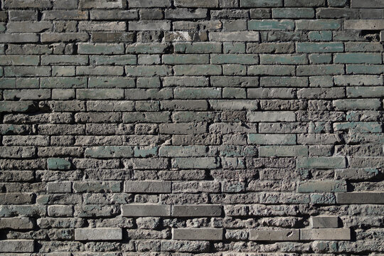 Textured Gray Brick Wall Background for Design Use