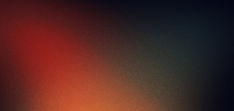 Abstract dark gradient background with warm red orange glow and subtle blue shadow for atmospheric design composition