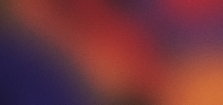 Abstract red and purple gradient background with warm orange glow and soft grain texture creating moody atmospheric design backdrop