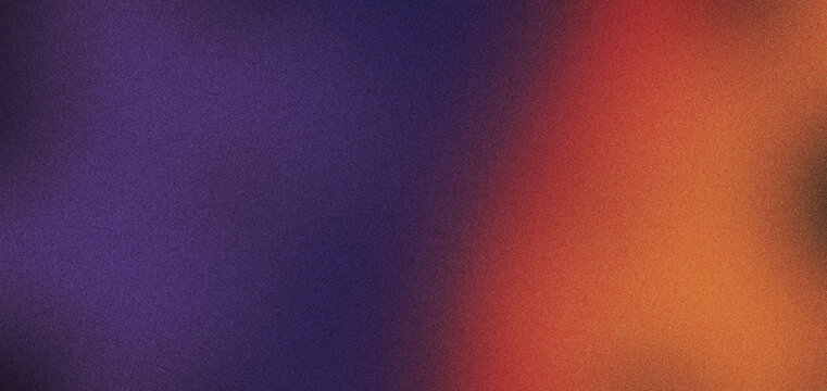 Abstract purple red orange gradient background with soft grain texture, warm color transition and atmospheric glow creating modern artistic backdrop for design