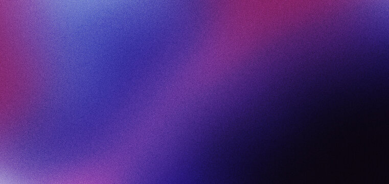 Purple gradient background with blue and magenta light fading into deep black, creating abstract atmospheric texture for modern design