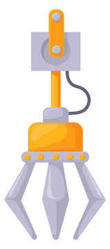 Robotic claw grabbing tool for toy game machine