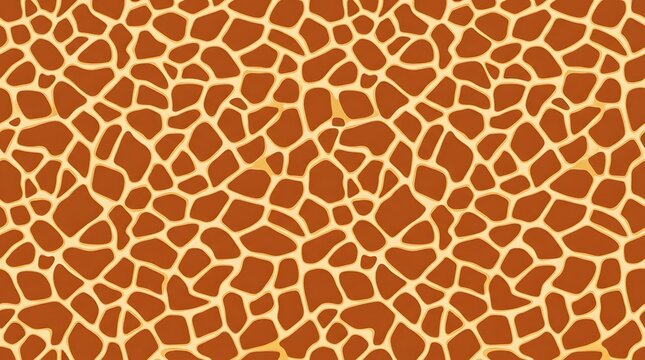 Giraffe pattern background with brown spots and yellow lines animal print texture for graphic design textile fashion wallpaper and creative projects