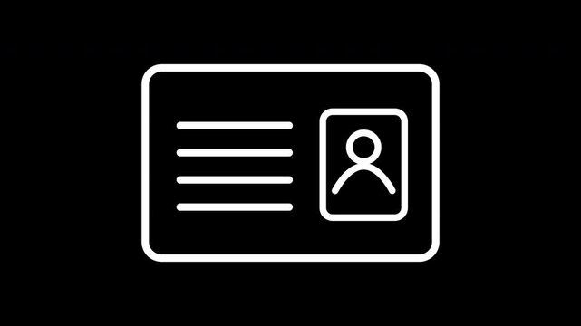 Personal Identity Profile Identification Card Information Contact Vector Graphic