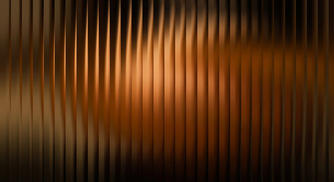 Vertical bronze ribbed texture with soft gradient light effects