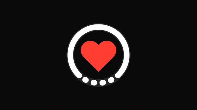Rounded charger animation with indicator