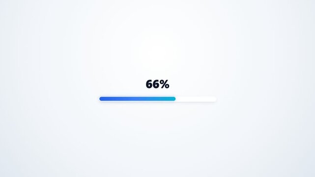 Progress Bar Animation: Loading Indicator from 0% to 97%
