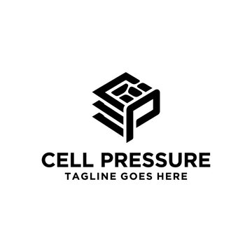 Geometric layered cube logo for engineering.