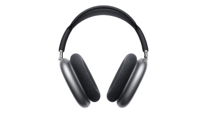 Obraz premium Premium over-ear headphones with charcoal fabric earcups, isolated on transparent background