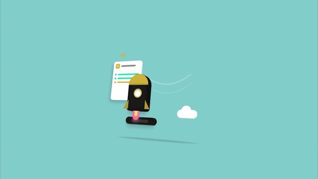 documentation automation minimalist flat design sheet layout business efficiency data processing technology illustration