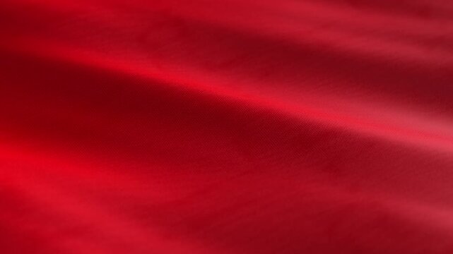 Red waving flag loop background