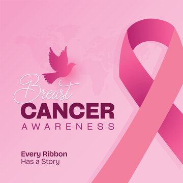 Breast Cancer Awareness Pink Ribbon Every Ribbon Has a Story