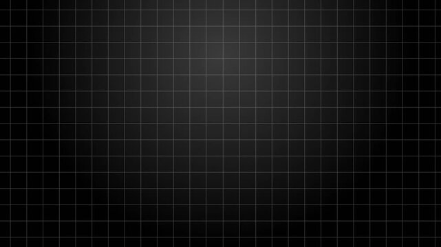 Dark abstract grid pattern on black background with central spotlight effect