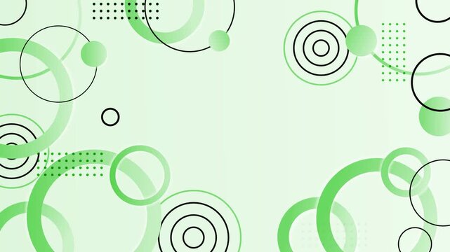 Abstract minimalist concentric circles background animation