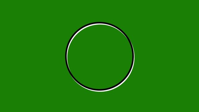 4K Minimalist Animated Loading Circle - Rotating Progress Spinner UI Overlay on Black