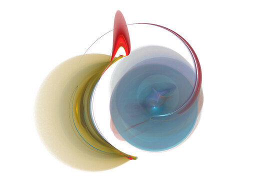 Crazy mystical coloured light effects. Incredible combinations of abstract light lines
