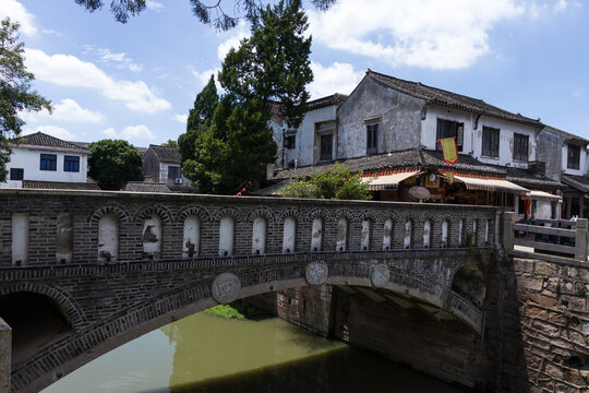 Ancient Stone Bridge in Shaxi Ancient Town, Suzhou