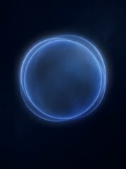 Obraz premium Two concentric blue circles with a soft inner glow background, for poster banners, brochure or flyer