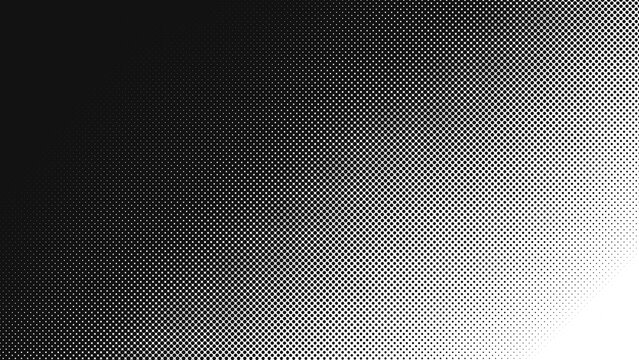 Retro halftone dot gradient overlay isolated on transparent background for pop art and screen print design