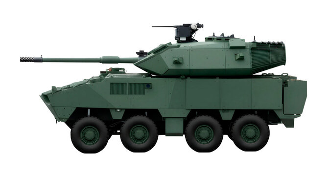 Taiwanese wheeled tank destroyer CM-32 Clouded Leopard (D2 variant), armed with a 105-mm gun
