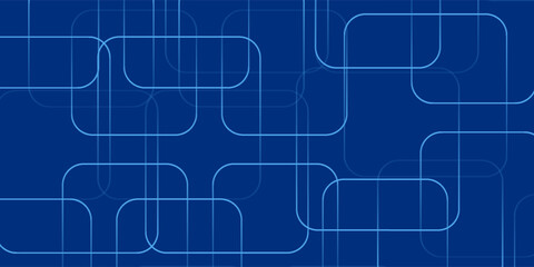 Obraz premium Abstract Blue Background with Geometric Square Line Patterns vector ilustration