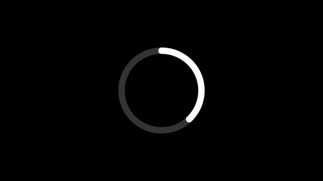 Circular retry refresh loop with rotating progress motion. Reload cycle animation for error recovery and repeat action.