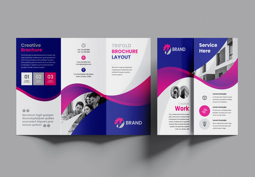 Creative Business Trifold Brochure Layout