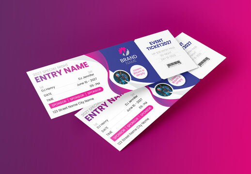 Event Ticket Layout