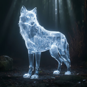 wolf in the night