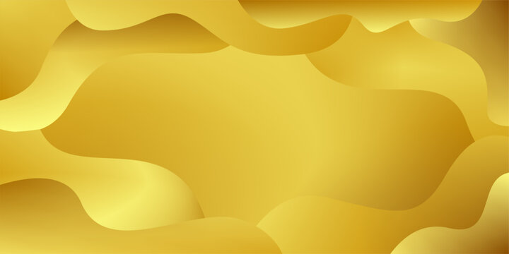 Golden gradient background with organic shapes. Luxury gold fluid wave backdrop for expensive branding and presentation design.
