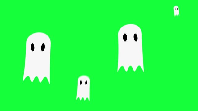 Video Animation cartoon ghost elements