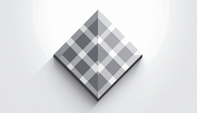 Abstract Geometric Pattern with Checkered Design