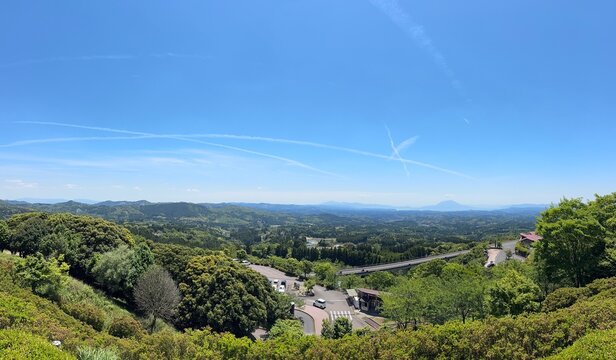 錦江湾と桜島を一望する道の駅霧島・神話の里公園の絶景
