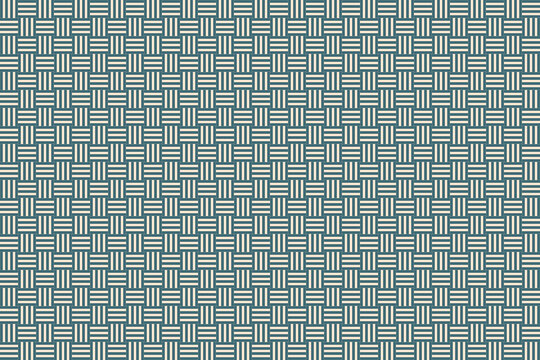 Abstract geometric woven basket pattern background design vector illustration
