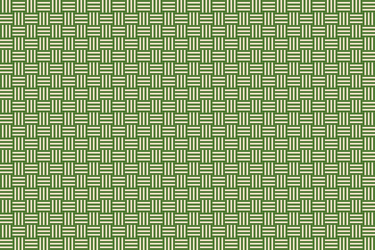 Green woven wicker basket texture pattern background