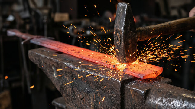 Micah 4, They will beat their swords into plowshares. A blacksmith forging deadly weapons into peaceful farming tools.
