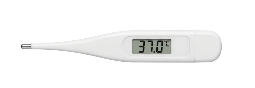 Digital Thermometer Reading 37C