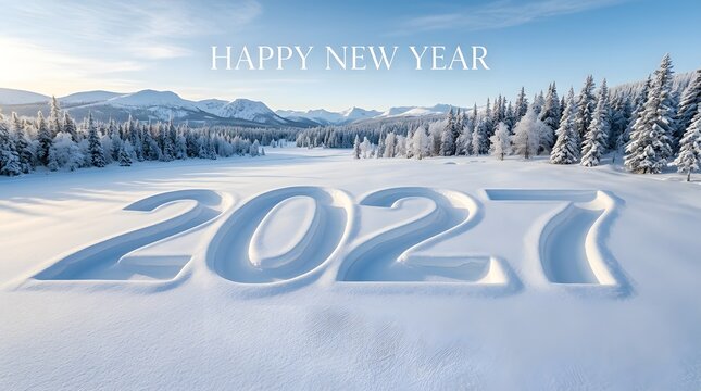 A sparkling new year 2027 celebrations and winter wonderland magic