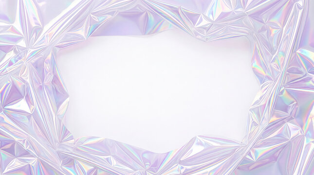 Faceted crystal frame mockup