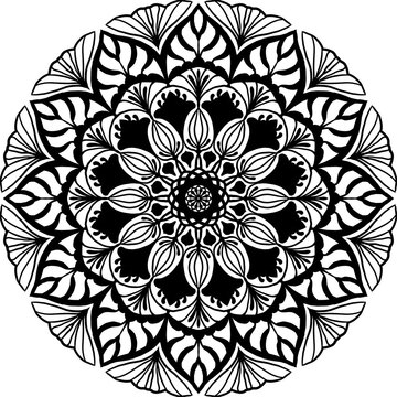 abstract floral background,mandala